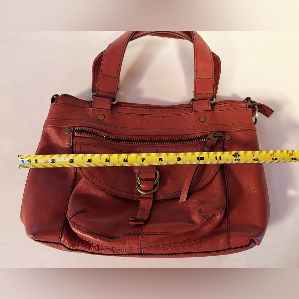 FOSSIL Red Leather Handbag - Picture 3 of 5